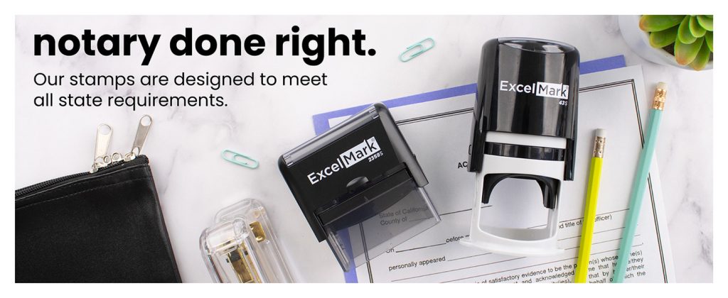 Excel Makr self-inking stamps from Amazon