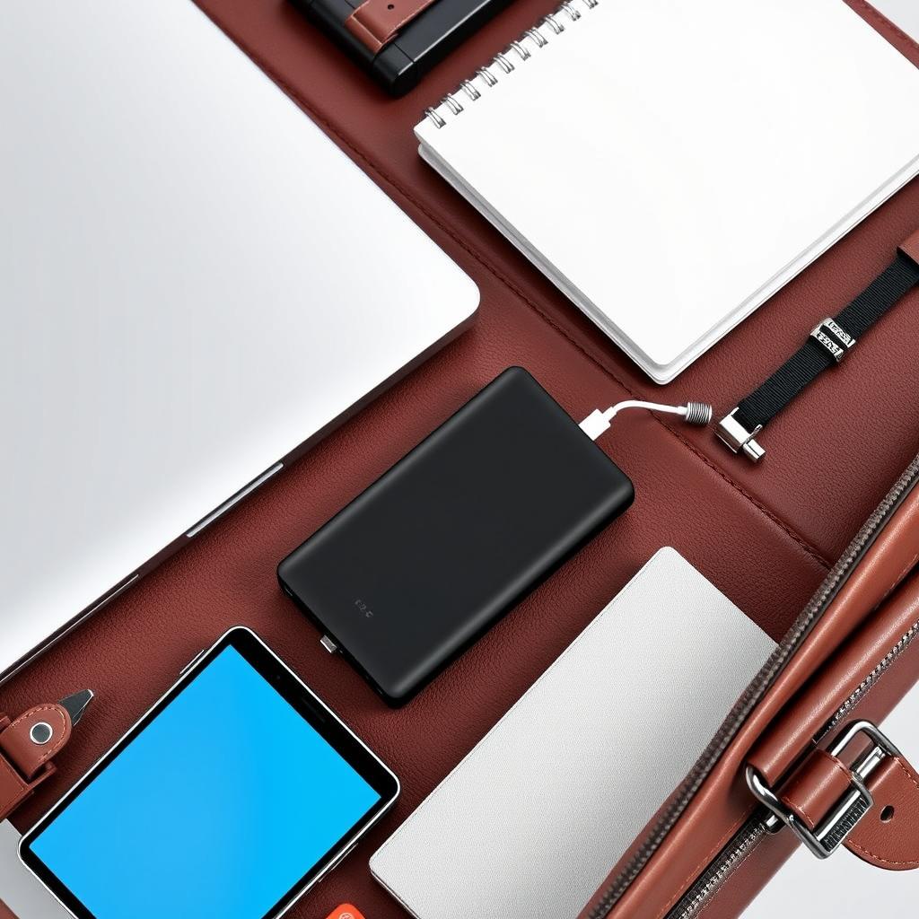 High-capacity power bank in professional briefcase